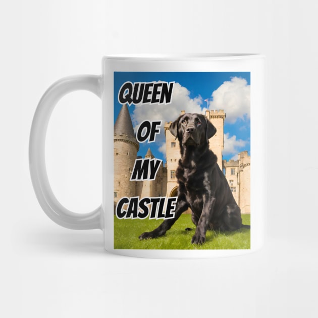 Queen of My Castle Black Labrador Retriever by Doodle and Things